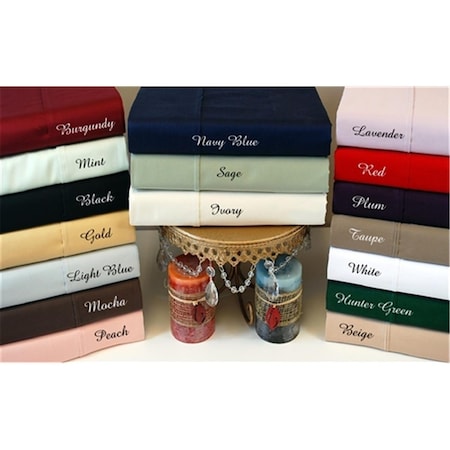 300 Thread Count Full Sheet Set Egyptian Cotton Solid-Plum